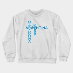 Maradona Argentina Messi Crewneck Sweatshirt